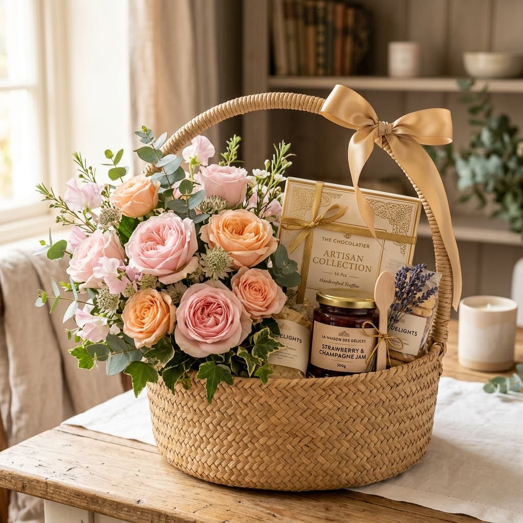 Cesta Delícias e Flores